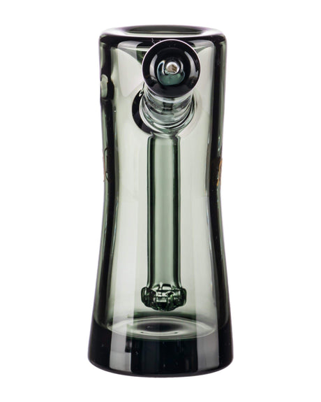 Marley Natural Smoked Glass Bubbler with Gold Accents, Front View, for Dry Herbs