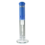 MAV Glass 15" Lavender Honeycomb Percolator Straight Tube Bong Front View