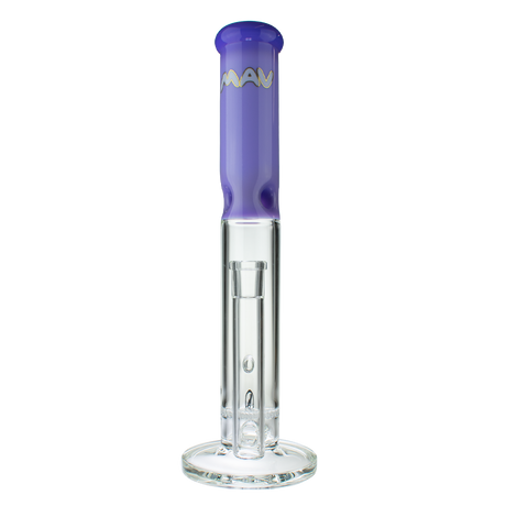 MAV Glass 15" Purple Single Honey Straight Tube Bong with Honeycomb Percolator