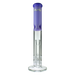 MAV Glass 16" Double Honey Straight Tube Bong in Purple, Front View with Honeycomb Percolator