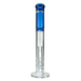 MAV Glass 17" Triple Honeycomb Straight Tube Bong in Ink Blue, Front View