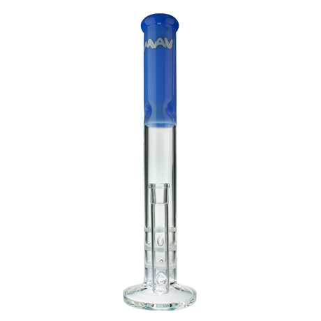MAV Glass 17" Triple Honeycomb Straight Tube Bong in Lavender, Front View on White Background