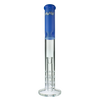 MAV Glass 17" Triple Honeycomb Straight Tube Bong in Lavender, Front View on White Background