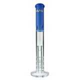 MAV Glass 17" Triple Honeycomb Straight Tube Bong in Lavender, Front View on White Background