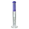 MAV Glass 17" Purple Triple Honeycomb Straight Tube Bong Front View