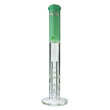 MAV Glass 17" Triple Honeycomb Straight Tube Bong in Seafoam - Front View