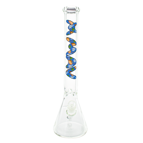 MAV Glass 18" Top City LA Beaker Bong with 50mm Diameter and 18-19mm Joint Size