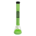 MAV Glass 18" Wig Wag Reversal Beaker Bong in Black and Slime with 50mm Diameter