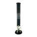 MAV Glass 18" Wig Wag Reversal Beaker Bong in Black and White with 50mm Diameter