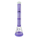 MAV Glass 18" Wig Wag Reversal Beaker in Purple and White, Front View on Seamless White Background