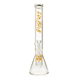 MAV Glass 18" Taco Beaker Bong with Ash Catcher, 5mm thick glass, front view on white background