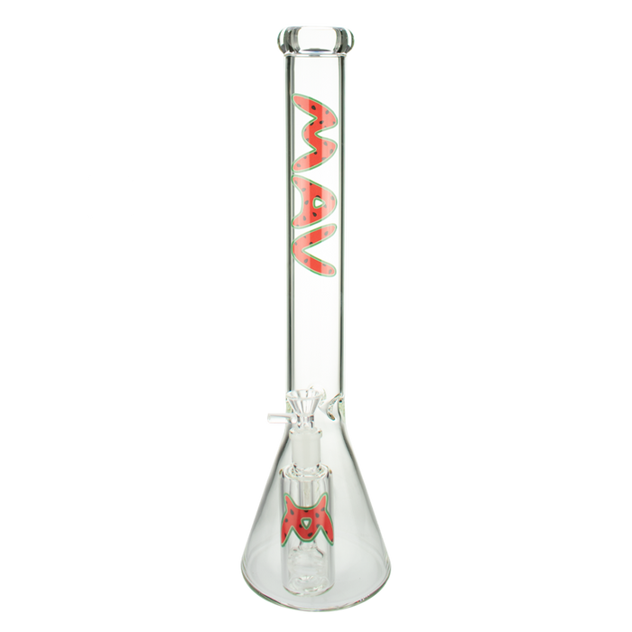 MAV Glass 18" X 5mm Yummy Strawberry Slab Beaker Bong + Ash Catcher Combo