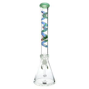 18" x 9mm Hawaii Floral Specialty Slab Beaker Bong
