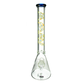 MAV Glass 18" Rainbow Slab Beaker Bong with Heavy Wall Glass and 9mm Thickness