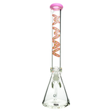 MAV Glass Pink Unicorn 18" Beaker Bong with 9mm Specialty Slab