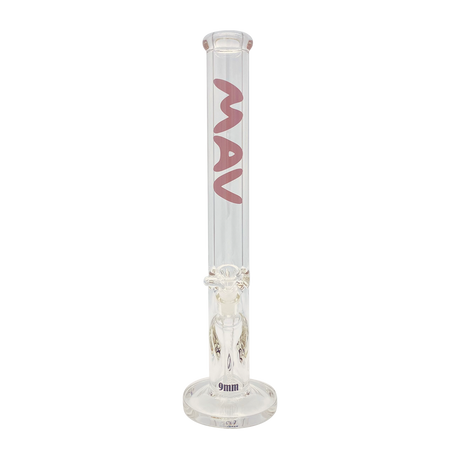 MAV Glass 18" Straight Tube Bong in Purple with Heavy Wall and 9mm Thickness