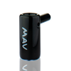 MAV Glass 2.5" Mini Standing Hammer Bubbler in Black - Angled Side View