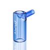 MAV Glass 2.5" Mini Standing Hammer Bubbler in Ink Blue, Top Angle View on White Background