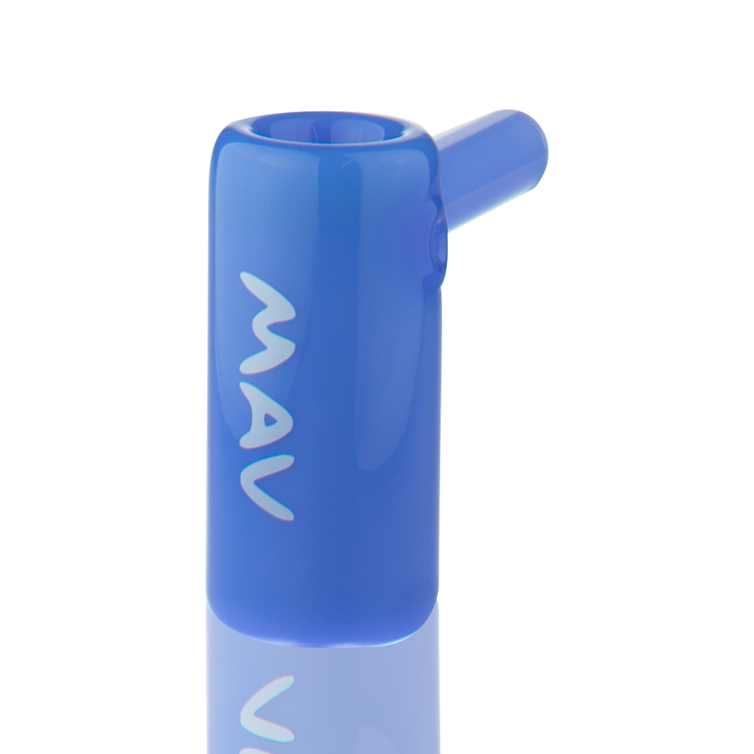 MAV Glass 2.5" Mini Standing Hammer Bubbler in Lavender - Angled Side View