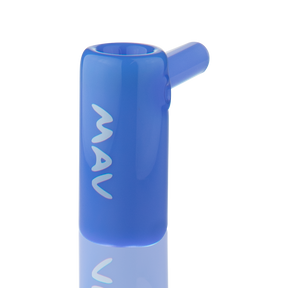 MAV Glass 2.5" Mini Standing Hammer Bubbler in Lavender - Angled Side View