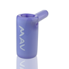 MAV Glass 2.5" Mini Standing Hammer Bubbler in Purple, Compact Design, Side View