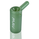 MAV Glass 2.5" Mini Standing Hammer Bubbler in Seafoam - Angled Side View