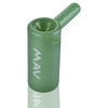 MAV Glass 2.5" Mini Standing Hammer Bubbler in Seafoam - Angled Side View