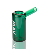 MAV Glass 2.5" Mini Standing Hammer Bubbler in Teal - Front View