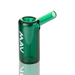 MAV Glass 2.5" Mini Standing Hammer Bubbler in Teal - Front View