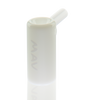 MAV Glass 2.5" Mini Standing Hammer Bubbler in White - Angled View