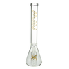 MAV Glass 5mm Beaker Bong with Ashcatcher in Cali State Gold, front view on white background