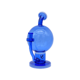 MAV Glass 7" Honey Globe Planetary 2 Tone Dab Rig in Blue, Front View with Honeycomb Percolator