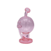 MAV Glass 7" Honey Globe Planetary Dab Rig in Pink, featuring a honeycomb percolator and 14mm joint