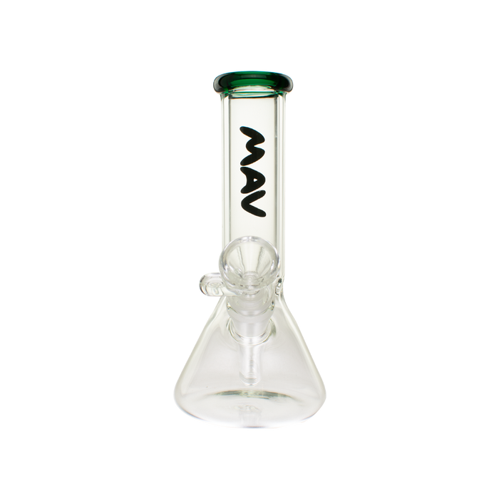 MAV Glass 8" Color Top Mini Beaker Bong