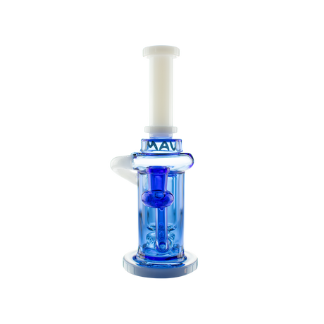 MAV Glass Abalone Cove Incycler Dab Rig with Single Uptake and Recycler Design, Front View