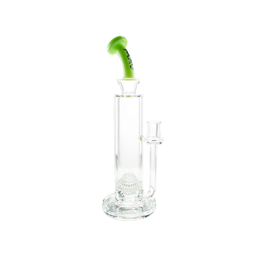 MAV Glass Arcata Honeyball Bent Neck Bong with 12" Height and Glass on Glass Joint