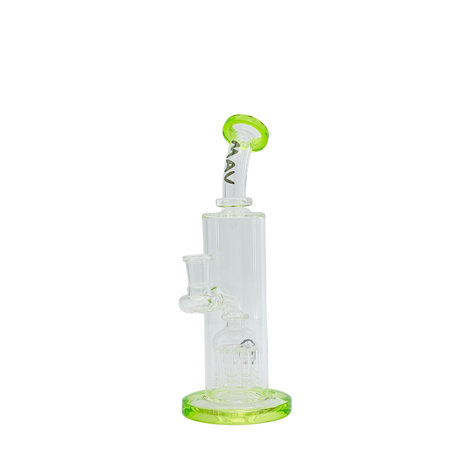 MAV Glass Bent Neck 8-arm Tree Perc Dab Rig with Glass on Glass Joint - Front View