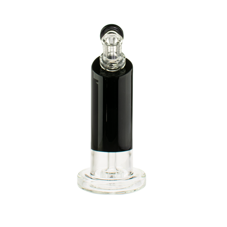 MAV Glass Bent Neck Showerhead Bubbler, 9" height, 14mm female joint, front view on white background