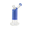 MAV Glass Bent Neck Showerhead Bubbler in Lavender, Side View with Clear Base and Percolator