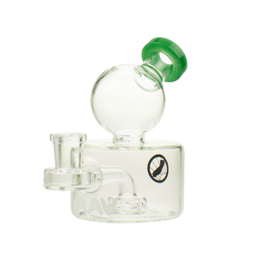MAV Glass Big Squig Rig in Forest Green with Glass on Glass Joint - Front View