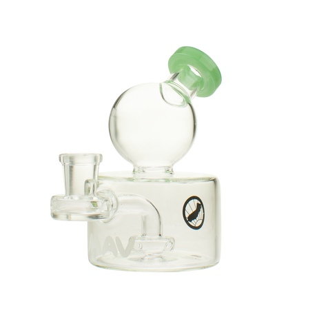 MAV Glass Big Squig Rig in Sea Foam - Front View with Glass on Glass Joint