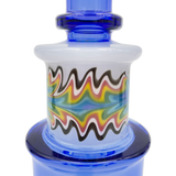 MAV Glass 8" Birthday Cake Reversal Wig Wag Topping Dab Rig with 90 Degree Joint