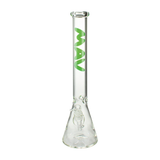 MAV Glass - Classic Beaker Bong 18'' - Various Color Logos