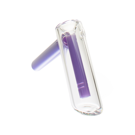 MAV Glass Hammer Bubbler in Purple - Compact 4" Portable Design with Deep Bowl