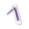MAV Glass Hammer Bubbler in Purple - Compact 4" Portable Design with Deep Bowl