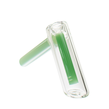 MAV Glass Hammer Bubbler in Seafoam variant, compact design, 4" height, angled side view