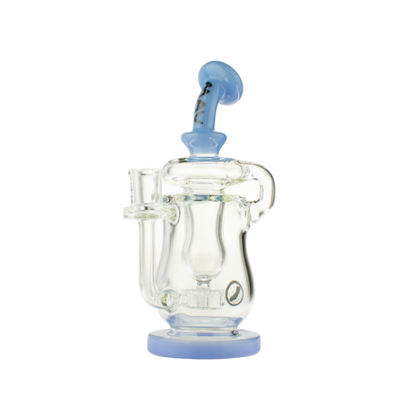 MAV Glass Lido Recycler Dab Rig in Lavender, 7" Height, 14mm Quartz Joint, Beaker Design with Recycler