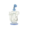 MAV Glass Lido Recycler Dab Rig in Lavender, 7" Height, 14mm Quartz Joint, Beaker Design with Recycler