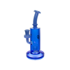 MAV Glass Long Beach Rig in Blue with Tree Percolator and Glass on Glass Joint, Front View