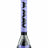 MAV Glass Manhattan Pyramid Perc Beaker Bong in Black Purple, Front View, 18" Tall, Borosilicate Glass